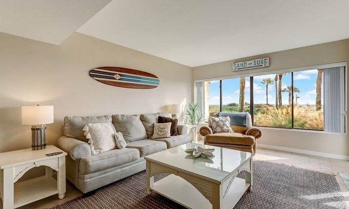 Amelia City Condo | A bright oceanfront condo on the first floor at the Amelia Surf & Racquet Club