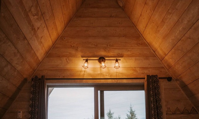 Emigrant Cabin | A-Frame 1 @ TINY TOWN CAMPGROUND- Boutique Camping