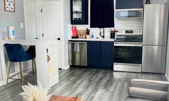 Oak Cliff House | ADU Washer and Dryer Kitchen Walk Bishop Arts