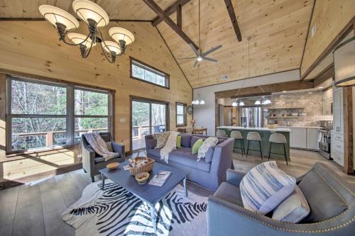 Ellijay House | Airy Ellijay Home with Spacious Creekside Deck!