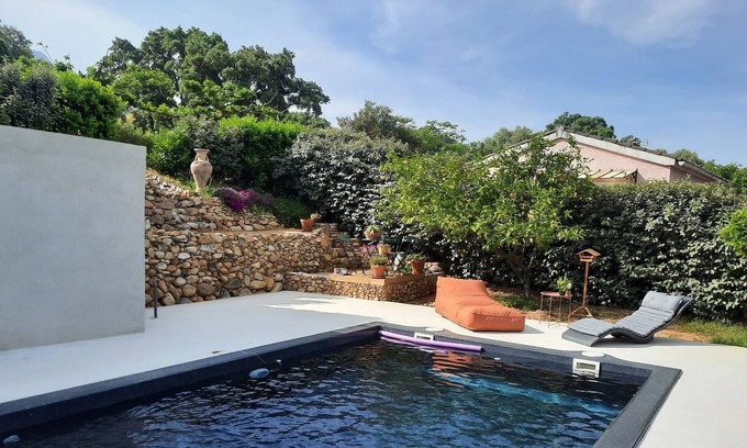 Cuttoli-Corticchiato House | Ajaccio plaine de village cuttoli t1 bis beaches, river, swimming pool 2 persons