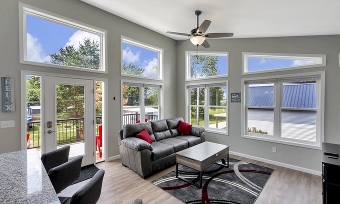Lakeview Condo | Amazing open water views of Indian Lake with a big deck and open floorplan