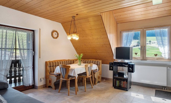 Sankt Georgen im Schwarzwald Apartment | Apartment 'Armbruster' with Shared Terrace, Shared Garden and Wi-Fi
