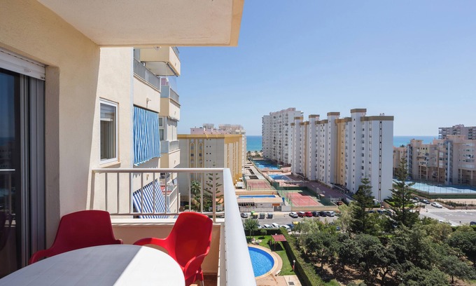 Grau i Platja Apartment | Apartment 'Gandiazar Beach' with Shared Pool, Balcony and Wi-Fi