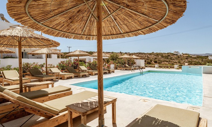 Kastraki Apartment | Apartment In A Hotel 'Irida Earthly 2bedroom Apartment' with Sea View, Wi-Fi and Air Conditioning