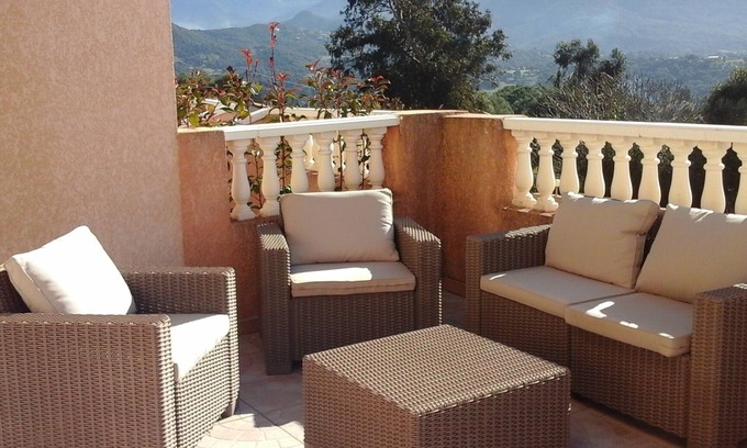 Bastelicaccia Condo | Apartment in villa with large terrace and mountain view
