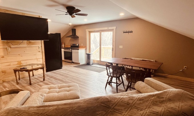 Pittsburg Apartment | Apartment on First Connecticut Lake - Direct snowmobile trail access