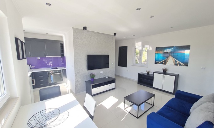 Bidol Apartment | Apartment Pivac - New, large one-bedroom apartment with balcony