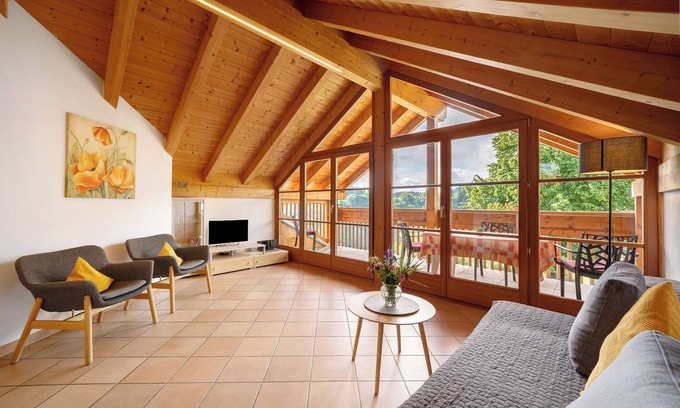 Vollan Apartment | Apartment 'Stettnerhof Penegal' with Mountain View, Terrace, Shared Garden & Wi-Fi