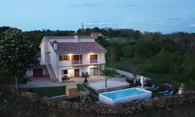 Skropeti Apartment | Apartment with pool, garden and children's playground