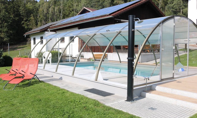 Viechtach Apartment | Apartments-Penzkofer Vogelsang south-facing slope with pool