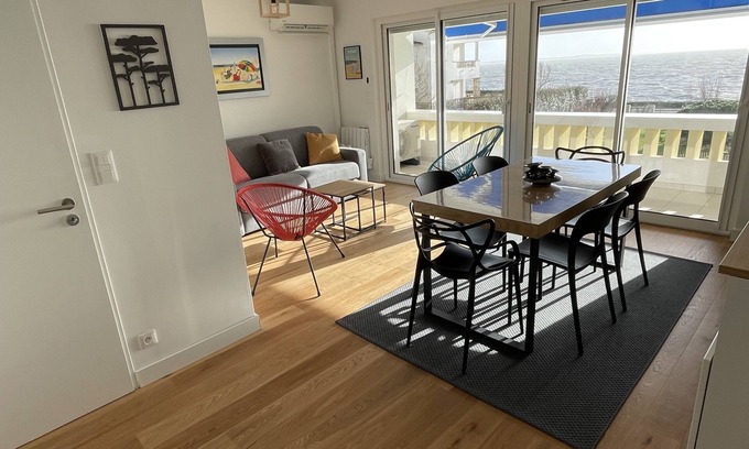 Pontaillac Apartment | Apt 4 pers, air conditioning, sea view, parking, tennis court