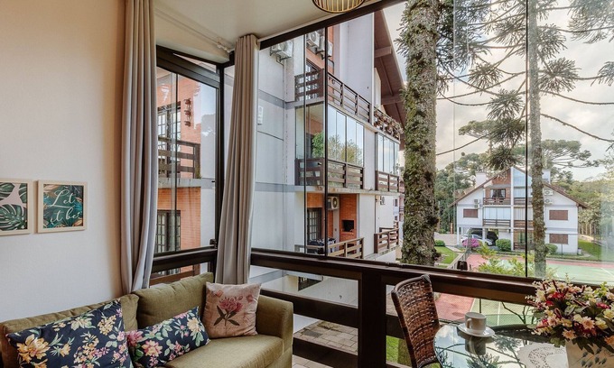 Gramado Apartment | Apt Duplex With Fireplace in Gramado Rln204