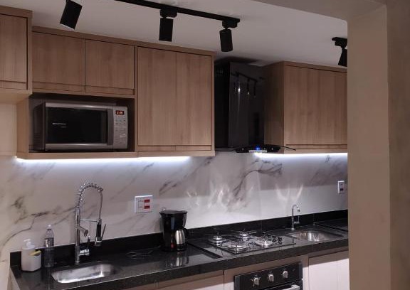 Sao Vicente Apartment | Apto aconchegante vista mar , tv, wifi e ar - Praia São Vicente