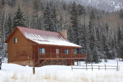 Red River House | Artz Valley Cabin - WiFi - Satellite - Washer - Dryer - Wrap Around Deck - Wood Burning Fireplace - Secluded Setting