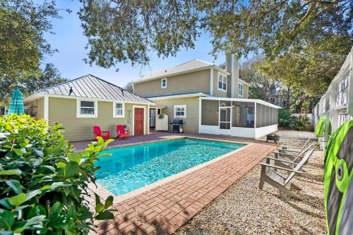 Vilano Beach House | Beach Home w Pool Golf Cart Game Room Dogs Ok