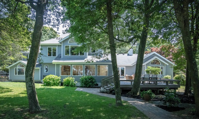 Cape Charles House | Beachfront Luxury Home w/Fabulous Garden & Sunset Views!