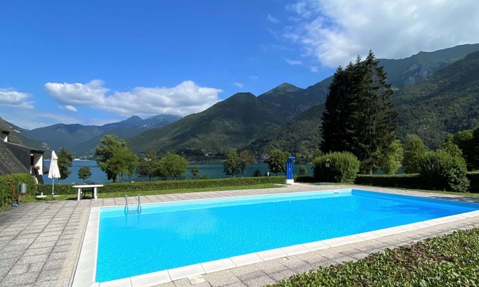 Molina di Ledro Apartment | Beautiful apartment for 5 people with pool, WIFI, TV, balcony and pets allowed