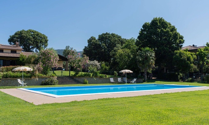 Bolsena Villa | Beautiful apartment in villa for 6 guests with pool, WIFI, TV and terrace