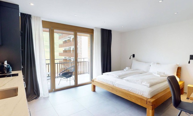 Churwalden Apartment | Beautiful apartment for 2 guests with TV, balcony and parking