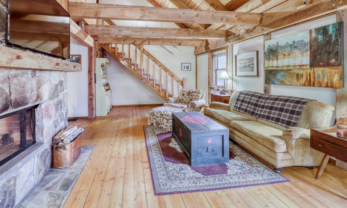 West Wardsboro House | Beautiful Dog-Friendly 3-Story Home w/Gas Fireplace, Fast WiFi, Deck, Gas Grill