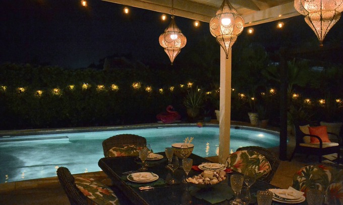 Clinketts Villa | Beautiful two bedroomed single story house with large private pool