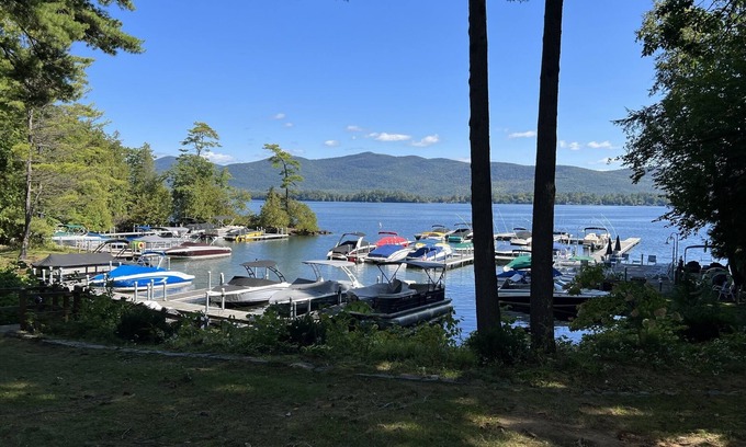 Lake George Condo | Beautiful waterfront 2-bedroom 2-bathroom condo with pool and beach access