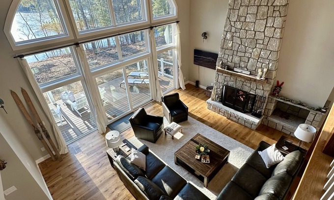 Denmark House | Beautiful waterfront home on quiet cove on Moose Pond. Perfect for 1-2 families