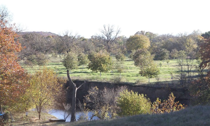Ralston House | Ben Ranch Cabin #1 . Located in century old Pecan Orchard, historic Osage County