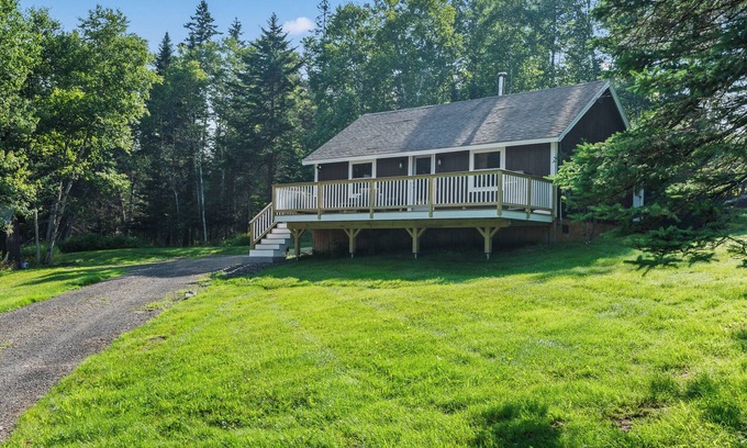 Rangeley House | Birchwoods | Comfortable living in a private, natural setting | dog friendly