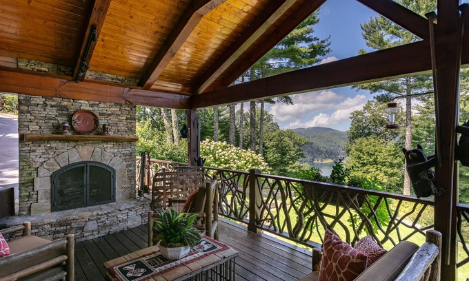 Glenville House | Birds eye view of Lake Glenville and beyond