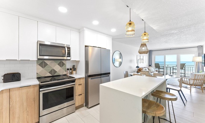 Satellite Beach Condo | Boho-Inspired Oceanfront Escape with Stunning Balcony Views & Resort-Style Amenities! 🌴✨