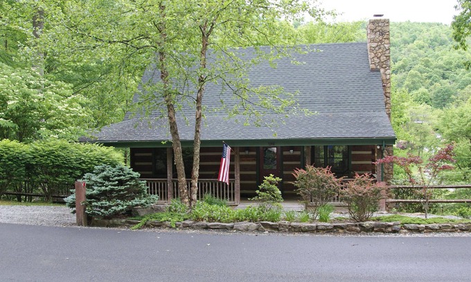 Seven Devils Cabin | Book your summer getaway. Pond view, firepit, 2 decks.