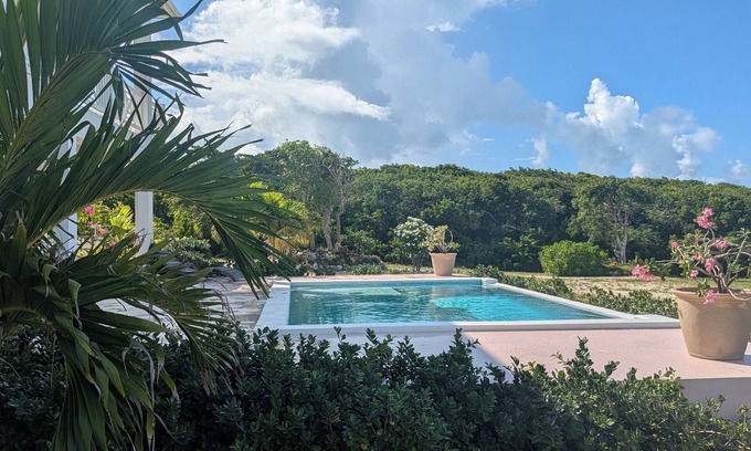 Gregory Town House | Brand New Estate w/2-Ocean Views, 1 Mile to Surfer's Beach. NEW POOL!