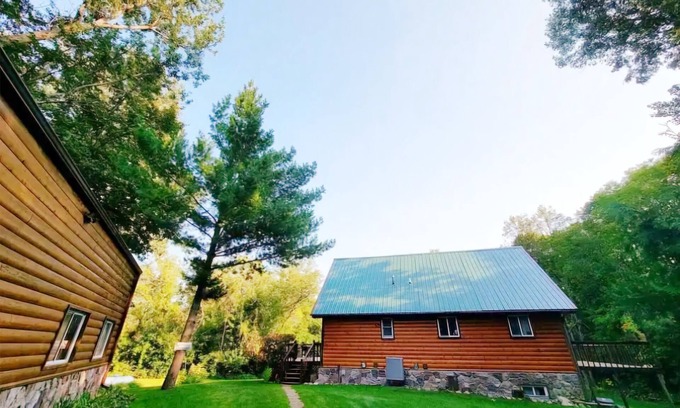 Garrison House | Brown Bass Cabin -Immersed in nature surrounded by mature trees.