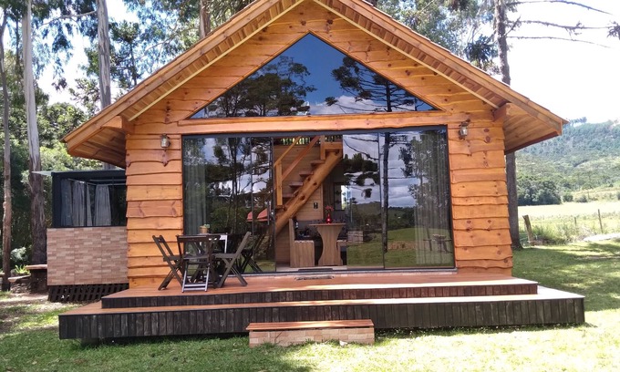 Sao Joaquim Cabin | Cabana Pequeno Bosque com Jacuzz