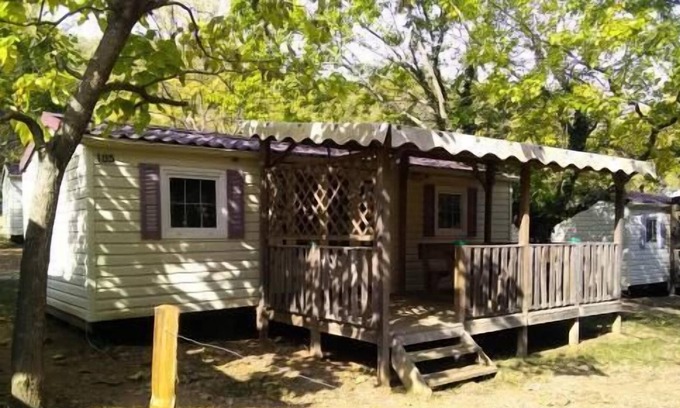 Saint-Vincent-de-Durfort House | Camping maeva Escapades Coeur d'Ardèche **** - Mobile Home 4 Rooms 6/8 People + TV