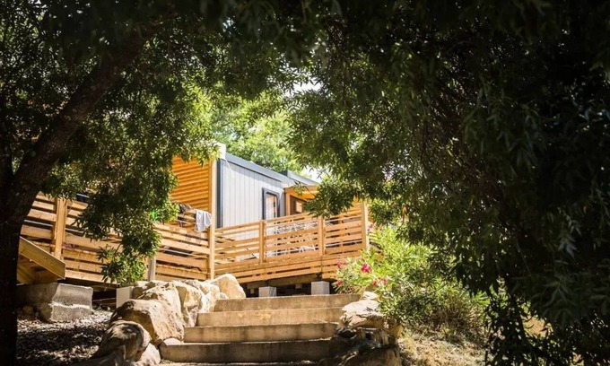 Ruoms House | Camping la Chapoulière* - Mobile home Taos Luxury 3 rooms 4 persons