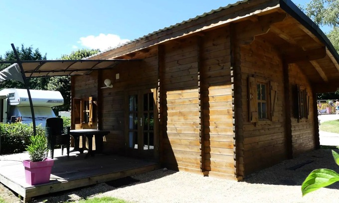 Saint-Nicolas des Eaux Ski Chalet | Camping Le Clos du Blavet * - Chalet ARCHE 35m2/3 bedrooms - terrace 8 people