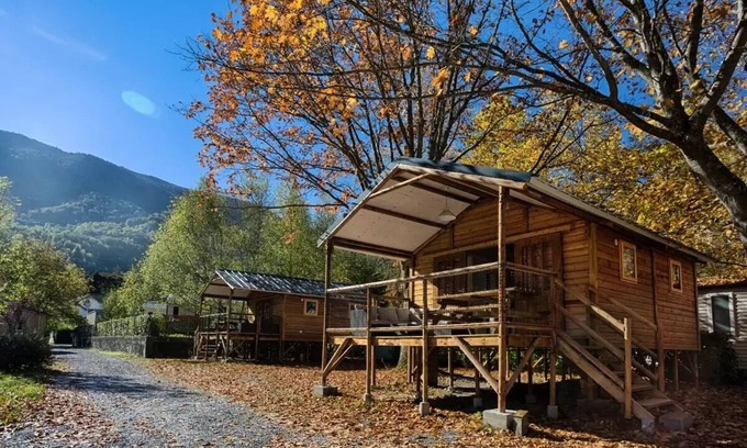 Laruns House | Camping maeva Escapades des Gaves * - Cabin on Stilts 3 Rooms 5 People + TV