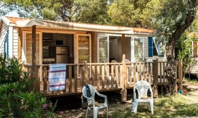 Torreilles House | Campsite La Palmeraie * - Classic 3-room mobile home for 4/6 people Air-conditioned