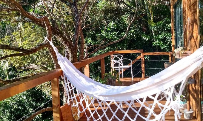 Pedrita House | Casa temporada à 800m da praia Floripa vista pro mar