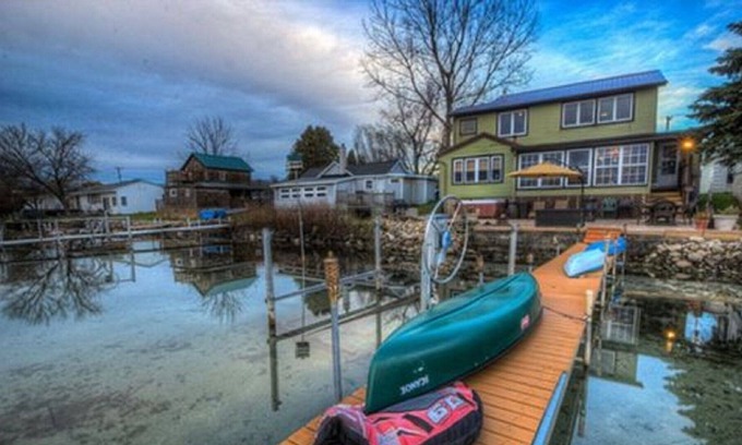 Cayuga House | Cayuga Lake Lakefront Home with Hot Tub