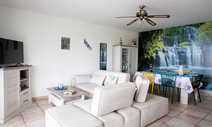 Petite-Ile House | Ch'ti Kaz Bleue - Maison avec vue mer