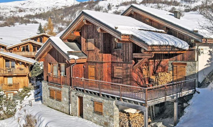 Saint-Marcel Ski Chalet | Chalet authentique avec sauna et hammam à Saint-Martin-de-Belleville - FR-1-613B-10