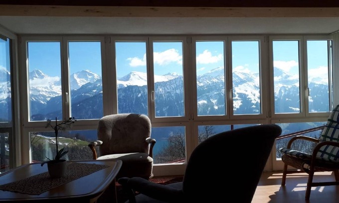 Beatenberg Apartment | Chalet Bellevue mountain and lake view