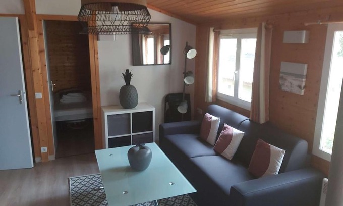 Agde Ski Chalet | Chalet climatisé avec piscine chauffée et parking dans une pinède calme - FR-1-607-64