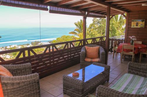 Saint-Leu Ski Chalet | Chalet Filaos, vue sur mer et couchers de soleil, proche de Saint-Leu