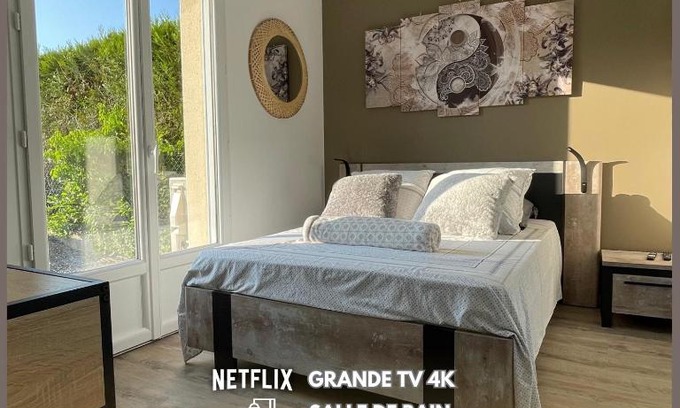 La Victoire - Les Marechaux House | Chambre Sérénité dans maison au calme