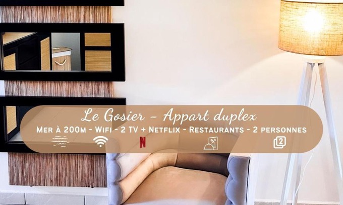 Bas du Fort Apartment | Charmant Studio Mezzanine - Caraïbes Zen - Gosier - Proche de la mer